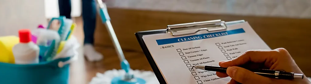 Deep cleaning checklist