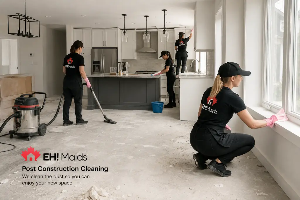 Post construction cleaning of the house