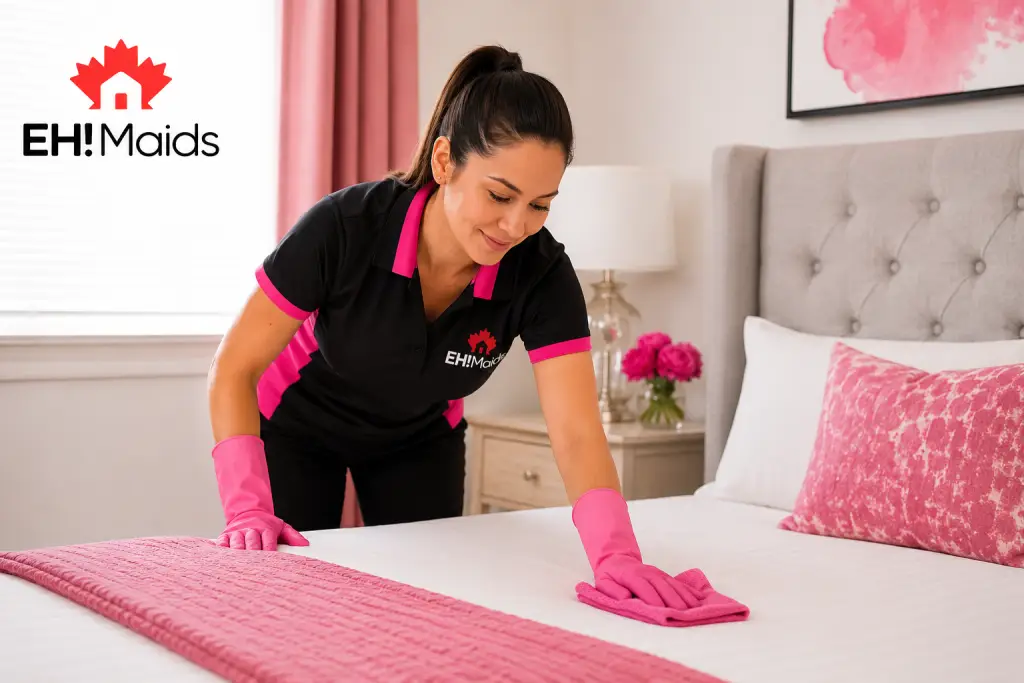 Standard cleaning of the bedroom